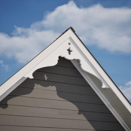 Ekena GPP072X018X100HEA Gable Pediment, Primed, 72" W x 18" H x 1" P (6/12)