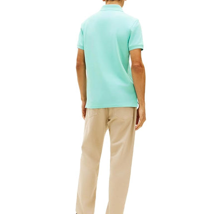 Tommy Hilfiger Men's 1985 Slim Short Sleeve Polo, Arctic Aqua Large