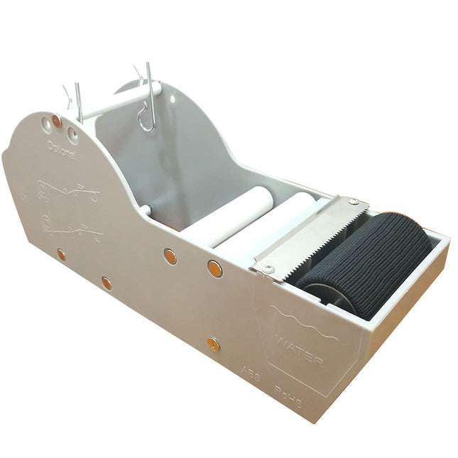 WELSTIK Water Activated Gummed Kraft Paper Tape Packaging Dispenser 3 Inch for Shipping, Carton and Box Sealing, Gray
