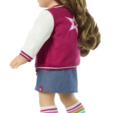 American Girl, Truly Me 18-inch Doll #118 with Brown Eyes, Wavy Dark-Brown Hair with Highlights, Tan Skin, for Ages 6+