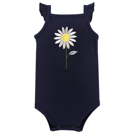 Cache-couches sans manches en coton pour bébés unisexes Hudson Baby, Daisy, 3-6 mois