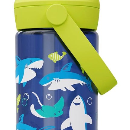 Camelbak THRIVE FLIP STRAW KIDS 415 ml – sports bottle – leak-proof – for kids – easy handling – ideal for on the go – Sharks And Rays, size: OS