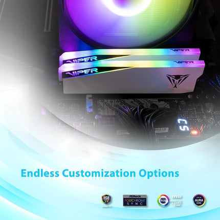 Memoria RAM Patriot Viper Elite 5 RGB DDR5 16 GB (1x16 GB) 5600 MT/s CL36 UDIMM para PC de Sobremesa - PVER516G56C36W