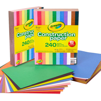 Crayola Construction Paper, 480 Count, 2-Packs of 