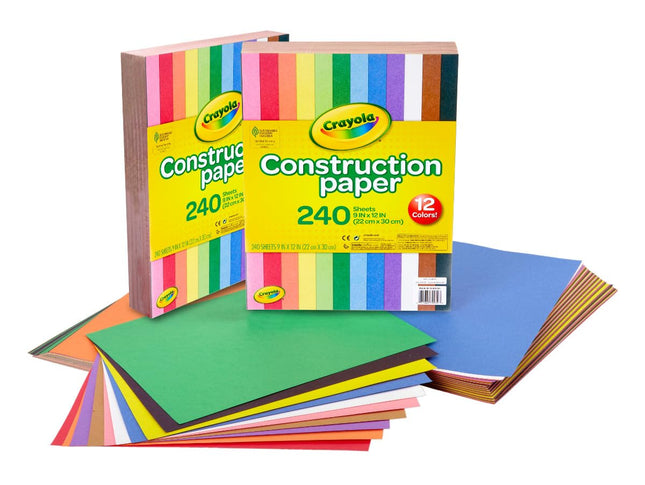 Crayola Construction Paper, 480 Count, 2-Packs of 