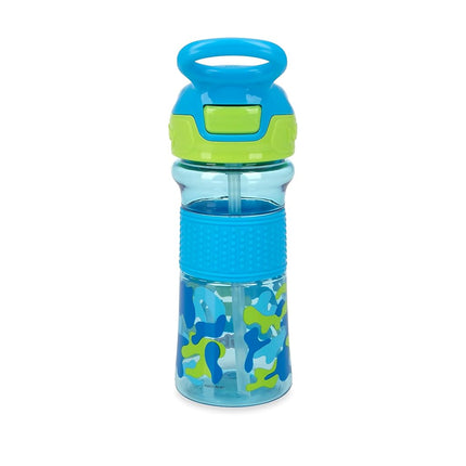 Gobelet antifuite avec bec souple Flip-It Nuby Thirsty Kids - 360 ml - 18 mois et plus - Aqua Camo - Essentiels pour la rentrée des classes