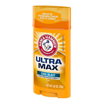 Arm & Hammer Ultra Max Invisible Solid Antiperspirant Deodorant, Cool Blast, 2.6 Oz
