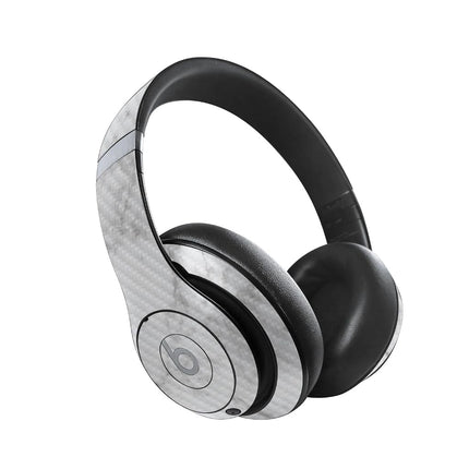 MightySkins Carbon Fiber Skin Compatible con Beats Studio Pro - Mármol Escarchado | Acabado Protector y Duradero de Fibra de Carbono Texturizada | Fácil de Aplicar