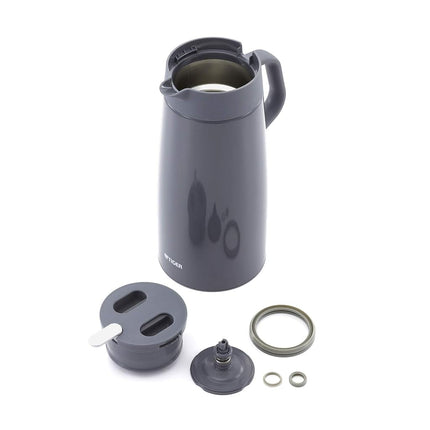 Tiger PWO-A200W Hot and Cold Insulated Tabletop Pot, Large Capacity, 6.6 gal (2.0 L), White