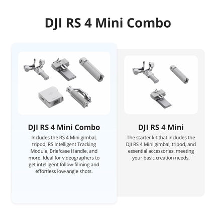 DJI RS 4 Mini Combo, Gimbal Stabilizer, Canon/Sony/Nikon/Fujifilm