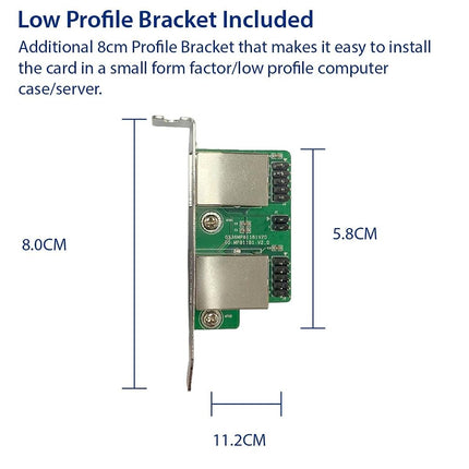 Dual 2.5 Gigabit M.2 M+B Key Ethernet Network Expansion Card