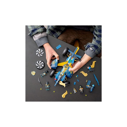 LEGO NINJAGO Le bolide sous-marin des ninjas 71752, jouet de voiture amphibie avec figurines de NINJAGO Cole et Jay, nouveauté 2021 (356 pièces), multicolore