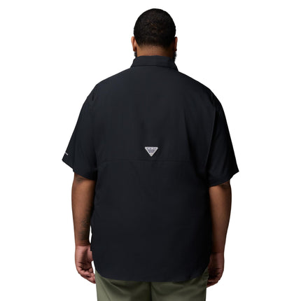 Columbia Camisa Tamiami II de manga corta para hombre, talla grande, Negro, 2X, Negro, 2X Tall