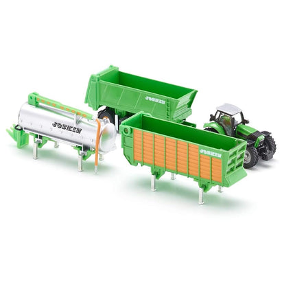 Siku 1856, John Deere 9630 Tractor with Amazone Centaur, 1:87, Metal/Plastic, Green, Folding harrow elements