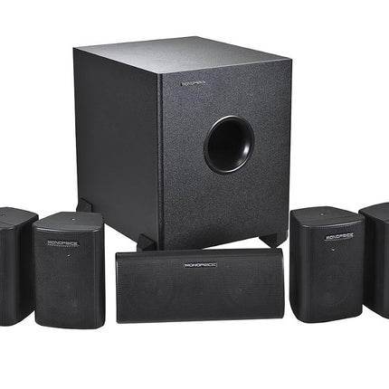 Monoprice 108247 5.1-Channel Home Theater Speaker System, Six