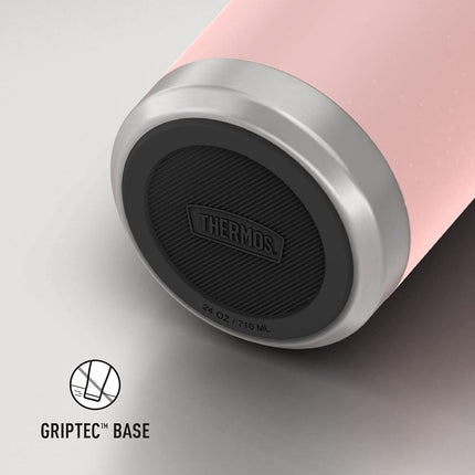 Thermos ICON Series by Stainless Steel Water Bottle with Spout 24 Ounce, Sunset Pink