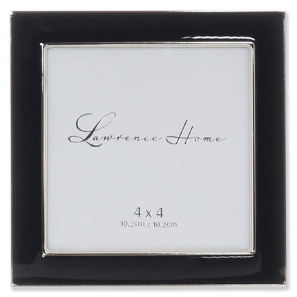 Lawrence Frames Metal and Enamel Picture Frame, Bl