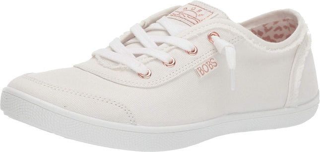 Skechers BOBS Women's 33492W Sneaker, White, 2 Wid