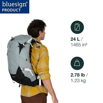 Osprey Stratos Men's Backpack, 24L, Tunnel Vision Grey, O/S