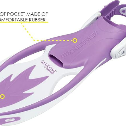 Cressi Rocks Pro Dry Set - Children Mask Fins Snorkel Set