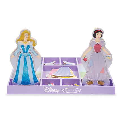 Sleeping Beauty and Snow White Wooden Magnetic Dress-Up Play Set