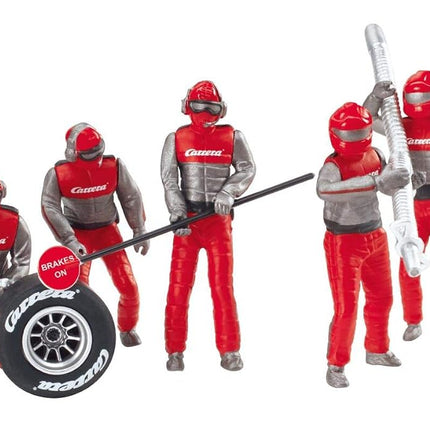 Carrera 20021131 Set of figures, mechanics, Crew red Slot Car Racing Accessory