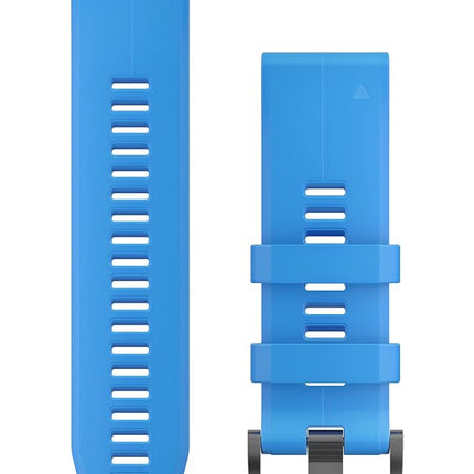 Garmin 26mm QuickFit watch band, Silicone, Cyan Bl