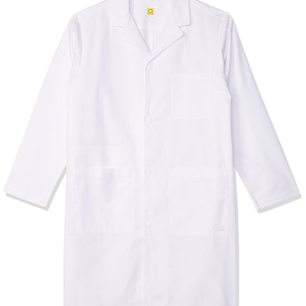 WonderWink 7302AWHTLG WonderLAB Men's Long Lab Coa