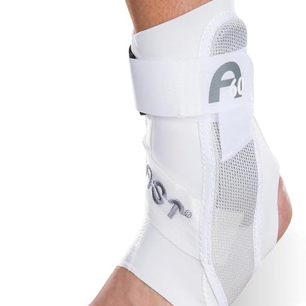 Aircast, Attelle de Cheville Orthopédique Modèle A60 Légère pour prévenir et traiter les entorses, fractures, instabilités, le syndrome du tunnel tarsien, AC141AB05-WHT-S-L, Gauche, S