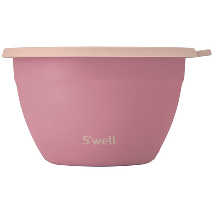 S'well Stainless Steel Salad Bowl Kit 64oz, Dusty 