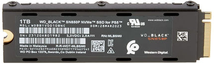 WD_BLACK SN850P 1TB PS5 SSD, Officially Licensed for PlayStation 5, Read Speeds Up to 7300 MB/s, M.2 2280 PCIe NVMe, Exclusive Heatsink Design, Internal Gaming SSD