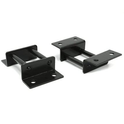 ALMULOO Supports de siège de 3e rangée compatibles avec les sièges Chevy Tahoe GMC Yukon 2000-2014 Supports avec gâches et boulons Acier Noir