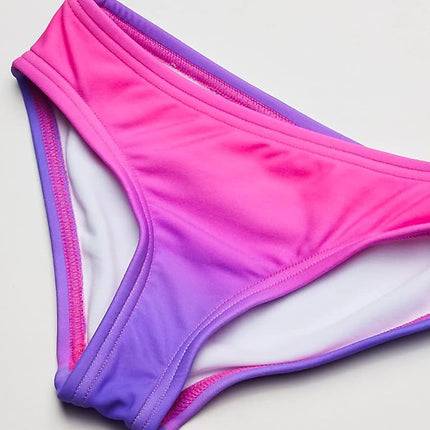 Traje de baño de 2 piezas Kanu Surf Karlie Flounce Bikini Beach Sport para niñas, Janie Pink, 2T