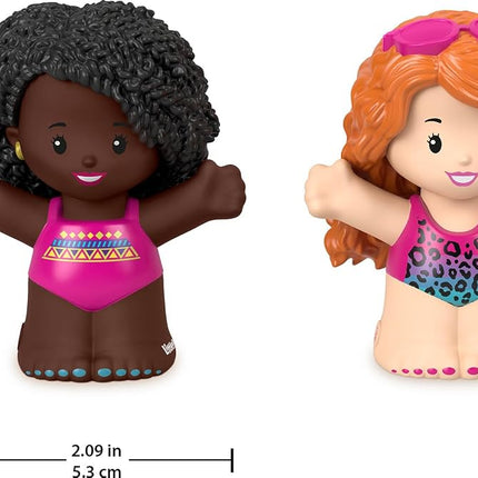 Fisher-Price Little People Toddler Toys Barbie Swimming Figure Set with 2 Characters for Preschool Pretend Play Kids Ages 18+ Months