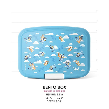 Simple Modern Bluey Kids Bento Box, Lunch Box | 3 Compartments