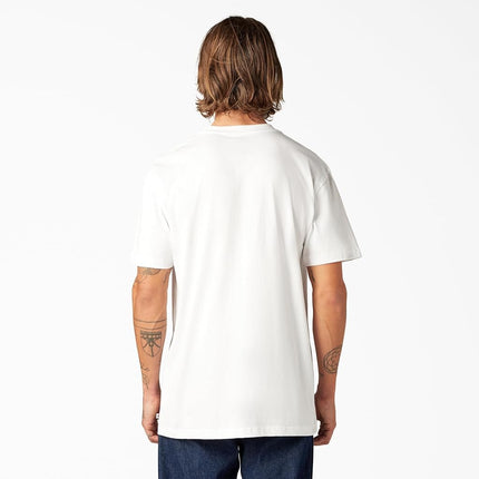 Dickies T-shirt utilitaire à manches courtes et col rond épais pour homme, grande taille, blanc, 1X Tall US, blanc, XX-Large