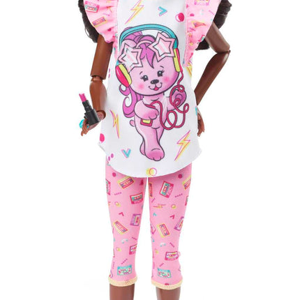 Barbie Doll, Curly Black Hair, 80s-Inspired Slumbe