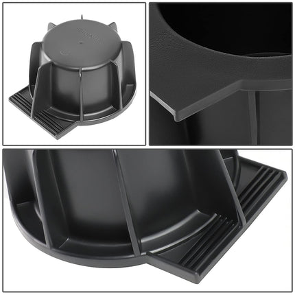 DNA MOTORING ZTL-Y-0046 Reemplazo de inserciones del portavasos de la consola central delantera, negro