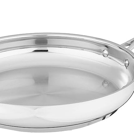 Cuisinart Professional Stainless Skillet with Helper, 12-Inch