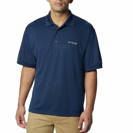 Columbia Men's Perfect Cast Polo Shirt, Collegiate Navy, XX-Small