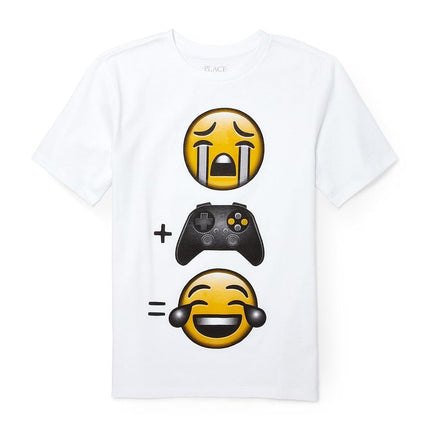 The Children's Place Little Boys' T-Shirt, White 10 93672, XS (4)