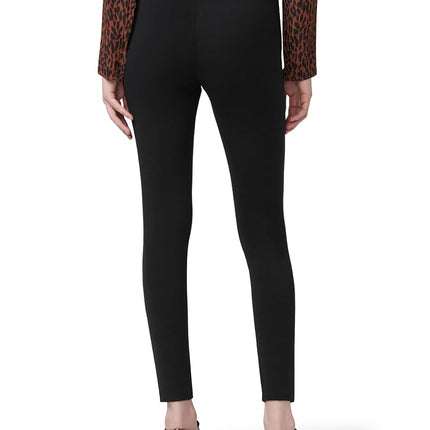 HUE Women's Wide Waistband Blackout Cotton Leggings, Assorted Hosiery, Black, S