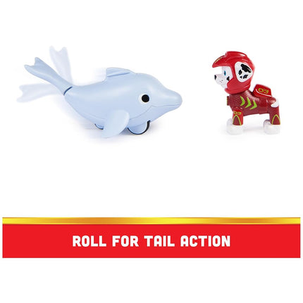 Paw Patrol, Aqua Pups Marshall and Dolphin Action Figures Set, Kids’ Toys for Ages 3 and up