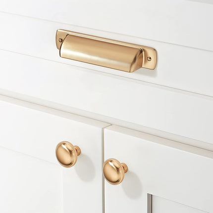 khtumeware 6 Pack 6.25 Inch(160mm) Kitchen Cabinet Handles,Champagne Bronze Cabinet Pulls Kitchen Cabinet Hardware, Furniture Pulls for Bathroom Cupboard Drawer Handles Dresser Pulls