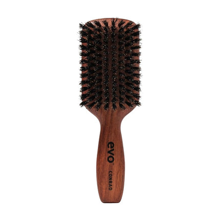 Evo Conrad Boar Bristle Paddle Brush for Long, Wav