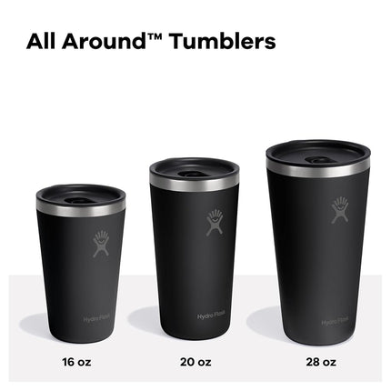 Hydro Flask All Around Tumbler Press-in Lid, Insulated Travel Mug, Stainless Steel Coffee Cup 20 Oz Cloud Pink