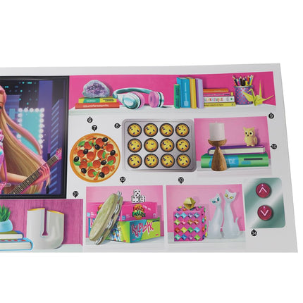 Replacement Parts for Barbie Doll Dreamhouse Doll House Playset HMX10 - Replacement Set of Labels - Stickers