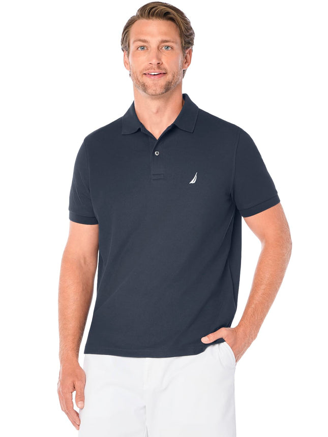 Nautica Men's Solid Anchor Deck Classic Fit Polo, 