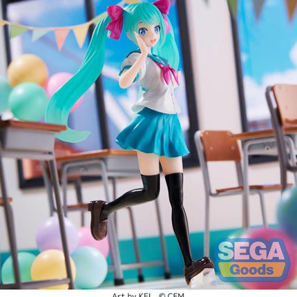 SEGA Goods Hatsune Miku - 16th Birthday to Kei - Luminasta Figurine, 18 cm