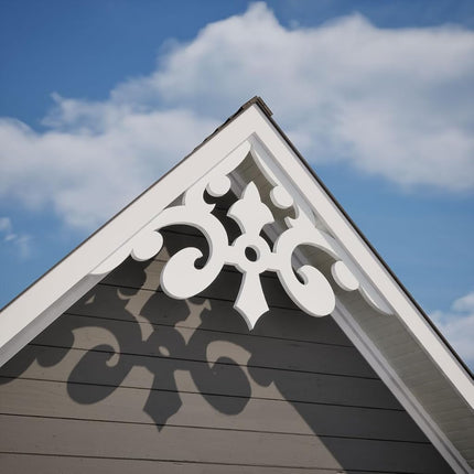 Ekena GPP072X015X100WHI Gable Pediment, Primed, 72" W x 15" H x 1" P (5/12)